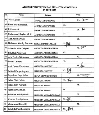 Orientasi Calon Pengurus